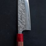 鍛冶屋、貴輔の間中俊輔が作るATS-34割込式、和牛刀190mm、刃文