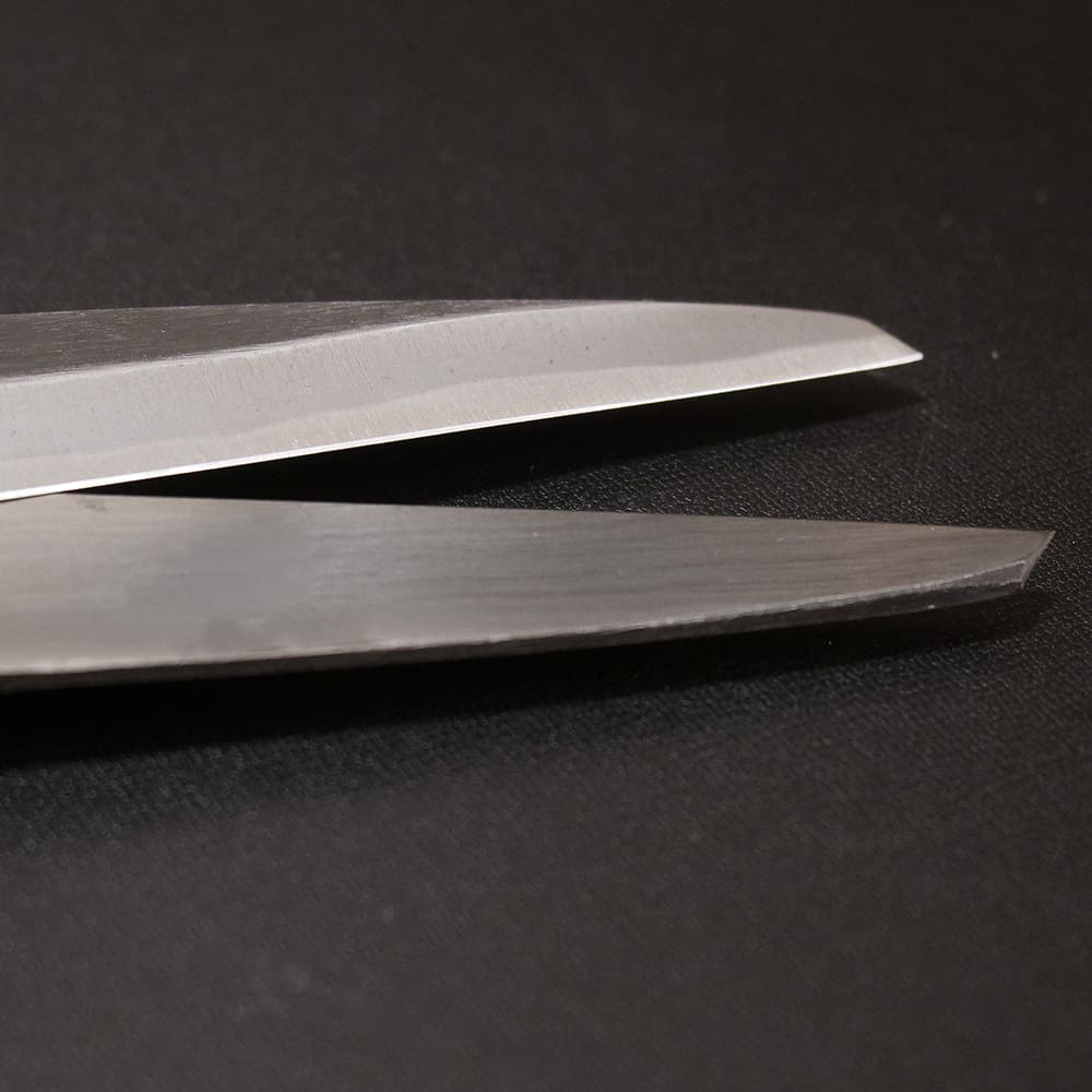 刈込鋏・白紙2号・笹岡鋏製作所、刃の様子